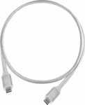 Cable USB SilverStone USB-C - USB-C 1 m White (52037)