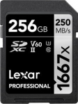 LEXAR SDXC PRO 1667X UHS-II U3 R250/W120 (V60) 256G