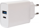 Vivanco vooluadapter USB-A/USB-C PD3 20W, valge (62401)