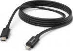 Hama 00201599, 3 m, Lightning, USB C, Male, Male, Schwarz