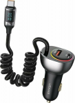 Usams charger USAMS Load. alone. C37 1xUSB+1xUSB-C 60W + kabel USB-C 30W PD+QC Fast Charge czarny/black CC192CC01 (US-CC192)