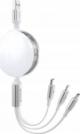 Kabel USB PROOVE USB-A - USB-C + microUSB + Lightning 1.2 m White (SB9453)