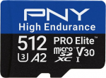 PNY PRO ELITE HIGH ENDURANCE 512GB, MICROSD