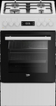 BEKO Cooker | FSM51339DWDS | Hob type Gas | Oven type Electric | White | Width 50 cm | Grilling | LED | Depth 60 cm | 60 L