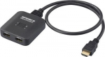 SpeaKa Professional SP-HDMIBS-100 2+1 Port HDMI switch bidirectional 7680 x 4320 - Digital/Display/Video