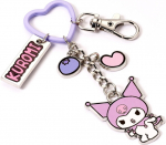 The Carat Shop Ltd Carat Shop Hello Kitty - Kuromi Keyring with Charms (HKKR0017)