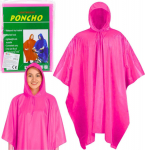 Lean Reusable Raincoat Pink 132 x 203 cm EDUCAMP