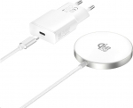 Loader 4smarts Wireless charging kit Qi2/MagSafe-kompa 25W, 1.5m white