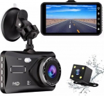 RoGer 2in1 DVR3 Car video recorder and rear view camera / Full HD / 170' / G-Sensor / LCD 4"