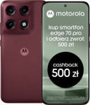 Motorola edge 70 Pro 8/256GB Zinfandel - 6.78" 144Hz | Dimensity 8500 Extreme | 8/256GB | 5G | 50+50 (macro/wide)+50 | Dual SIM (SIM + eSIM) | NFC | IP68/IP69/MILSTD810 | Android 16