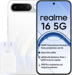 realme 16 5G puhelin, 256/8 GB, white