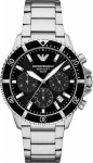 Emporio Armani World Explorer Solar Chronograph AR11739 Silver Black 43mm