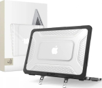 Tech-Protect Kevlar Pro MacBook Neo 13 2026 matte black/clear