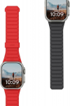 XXX_Urban Armor Gear (Urban) UAG Pathfinder - silikonowy dwustronny pasek magnetyczny do Apple Watch series 4-6 & SE 1-3, 44mm / series 7-9, 45mm / series 10-11, 46mm / Ultra 1-3, 49mm (ash/lava)