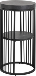 Bedside table STRINGTON D35xH65cm, black