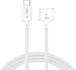 Laadimiskaabel Apple MacBook USB-C <-> MagSafe 3, 140W, 3m, valge, Tech-Protect