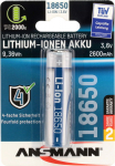 Ansmann Li-Ion 18650 2600mAh 3.6V Battery 9.36Wh 1307-0000
