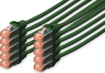 DIGITUS CAT 6 S/FTP Patchkabel, 10 St&uuml;ck, 3m, gr&uuml;n