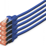 DIGITUS CAT 6 S/FTP Patchkabel, 5 St&uuml;ck, 10m, blue