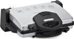 Unold 8555 - Type: Contact | Power [W]: 2000 | Color: silver | Additional functions: adjustment of the upper plate position | Dimensions [l./W./D. cm]: 38.5/32.3/3.14