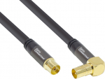 Alcasa Good Connections GC-M2076 - 7.5 m - RG-6 - IEC coax - IEC coax - Schwarz
