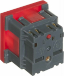 Alantec Electric socket 45x45 z key, red - 2P+Z (PZ01)