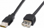 Kabel USB PremiumCord USB-A - USB-A 2 m Czarny (kupaa2bk)