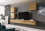 Cama MEBLE Cama Living room cabinet set VIGO 22 wotan oak/wotan oak gloss