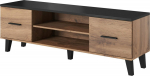 Cama MEBLE Cama TV stand LOTTA 160 2D2K wotan oak/mat black