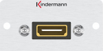 Kindermann Konnect 50 alu - Modular faceplate snap-in - HDMI