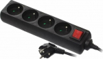 Listwa zasilająca AWTools 4 jack 5 m czarna (AW24692)
