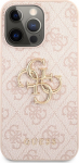 Guess PU 4G Metal Logo Case for iPhone 13 Pro / Pink