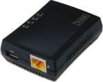 Digitus Multifunctional print server/Print server 1xUSB 2.0 Hub sieciowy, NAS, 1x RJ45, LAN 10/100Mbps
