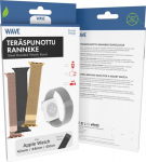 Wave steel braided bracelet, Apple Watch 42 / 44 / 45 / 46 / 49 mm, black