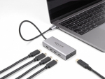 Delock Hub - 10 Gbps, PD 85W, with 30 cm Anschlusskabel