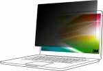 3M Bright Screen Privacy Filter, for 13.3in Laptop, 16:10