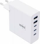 Verico Charger MOJO GaN 140W PD, 5-Port (USB-A & USB-C) WH retail
