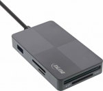 Czytnik InLine InLine&reg; USB 3.2 Multi Cardreader Hub, SD/TF/MS/XD/CF, 3-port USB-A, Dual