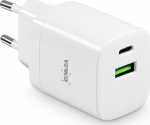 Verico Charger MOJO GaN 30W PD, 2-Port (USB-A & USB-C) WH retail
