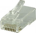 DELTACO RJ45 Plug | Cat 6 | Transparent | 20st