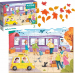 Dodo PUZZLE ''RAILWAY STATION'' COLOURED PUZZLE 60 ELEMENT&Oacute;W DLA OF THE YOUNGEST