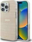 DKNY DKNY DKHMP16LHRHSEP iPhone 16 Pro 6.3'' pink/pink hardcase Repeat texture pattern & Stripe MagSafe