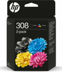 HP Tusz 308 Black and colorful 2-pitch 6L6S6UE