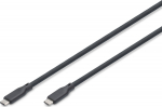 DIGITUS USB 3.2 Type of cable C - C Silicone St/St 1m schwarz