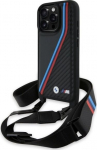 BMW M Edition Carbon Tricolor Lines Hardcase for Apple iPhone 16 Pro Max