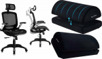 Mozos Office Chair Mozos Office Chair Mozos Ergo-C Czarne + FS5 - Office footrest, czarny
