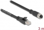 Delock Netzwerkkabel - 8 pin M12-X (W) zu RJ-45 (M)