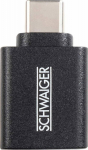 Schwaiger USB-Adapter USB3.1C->USB3.0A Schwarz