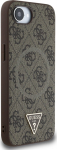 Guess PU 4G Strass Triangle Metal Logo Case for Apple iPhone 16e