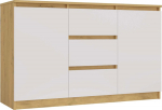TOP E SHOP ARTISAN 2-DOOR 3-DRAWER CHEST OF DRAWERS/WHITE